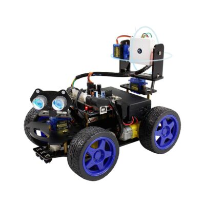 UNO R3 Smart Robot autós készlet Wifi kamera távirányító STEM oktatási játékautó robotkészlet Arduino tanulók számára