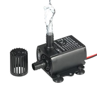 Decdeal DC12V 5W Ultra-csendes mini búvárvízszivattyú szökőkúthoz, akváriumi keringető 280 l/h Emelés 300 cm