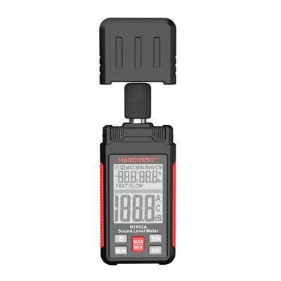 HABOTEST HT602 2,2 hüvelykes LCD digitális hangszint mérő decibel figyelő teszter 30-130 dB