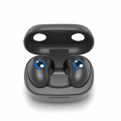 Bakeey E6 Mini TWS Vezetéknélküli Bluetooth 5.1 Sport Fülhallgató Töltő Tokkal - Fekete