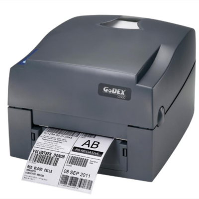 EU ECO Raktár - Godex Ribbon Printer G500U 203dpi Termaál Hőpapír Vonalkód és Címke nyomtató - Fekete