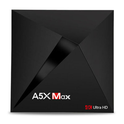 EU ECO Raktár - A5X MAX MID RK3328 4GB RAM 32GB ROM Android 7.1 HDR 10 USB 3.0 TV Box - Fekete