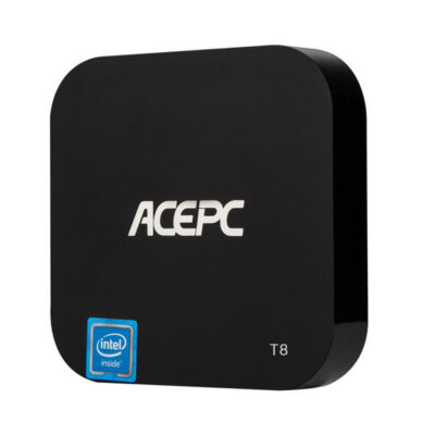 EU ECO Raktár - Acepc T8 Z8350 2GB RAM 32GB ROM bluetooth 4.0 USB3.0 H.265 TV Box - Fekete