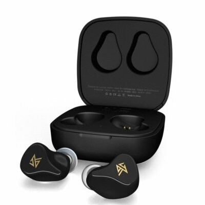 KZ Z1 TWS bluetooth 5.0 Gaming Vezetéknélküli AAC Bluetooth Fülhallgató Töltő Tokkal - Fekete