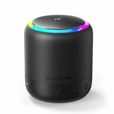 EU ECO Raktár - Anker Soundcore Mini 3 Pro Vezetéknélküli Bluetooth BassUP Hordozható Hangszóró - Fekete