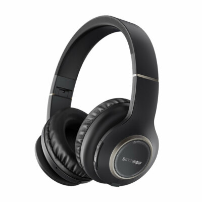 Blitzwolf® BW-HP0 Vezetéknélküli Hordozható Bluetooth Fejhallgató - Fekete