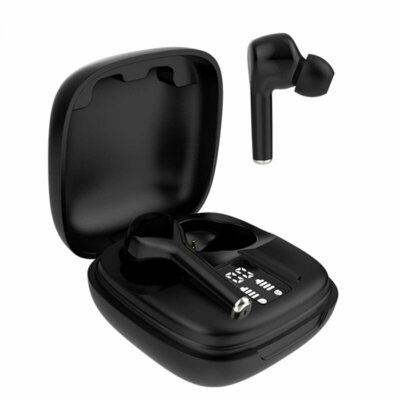Bakeey P69 bluetooth 5.0 TWS Vezetéknélküli Vízálló Hordozható Bluetooth Fülhallgató Töltő Tokkal - Fekete