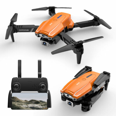 EU ECO Raktár - SKRC S2 Mini Drone WiFi FPV 4K HD Beépített Kamerával Rendelkező RC Quadrokopter Drón - Narancs