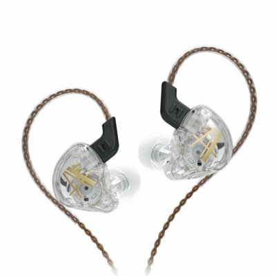 CCA CA2 1DD In Ear Fülbe helyezhető HIFI fém Vezetékes Fülhallgató Mély Basszussal - Átlátszó