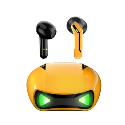 HOTWAV Vezetéknélküli Hordozható Bluetooth BT4.0 Gaming Fülhallgató Töltő Tokkal - Sárga