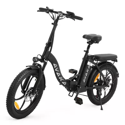 EU ECO Raktár - AVAKA BZ20 Összecsukható elektromos kerékpár 48V 500W motorral 33km/h Sebességgel 35KM Hatótávval - Fekete
