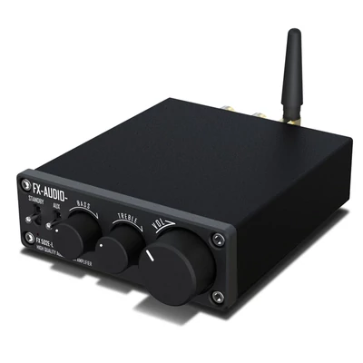 FX-AUDIO FX 502E-L HiFi 2.0 BT 5.1 Full Digital Audio Mini teljesítményerősítő, 75 W*2 mély- és magashang-beállítás