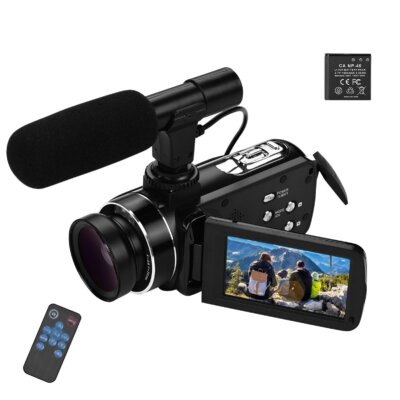 Andoer 4K Ultra HD kézi DV professzionális digitális videokamera CMOS érzékelős videokamera