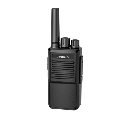 docooler T1 Walkie Talkie 16 Csatornás Rádiós Adó-Vevő - Fekete