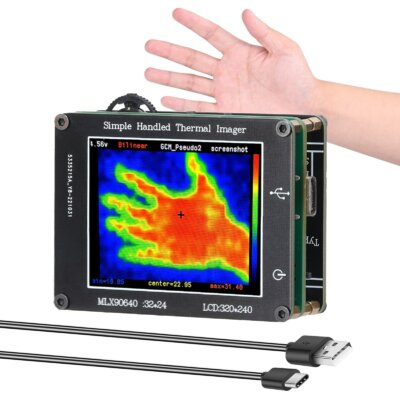 Infravörös érzékelős kézi hőkamera tiszta felbontású képalkotás, -40 ℃ és 300 ℃ közötti hőmérséklet