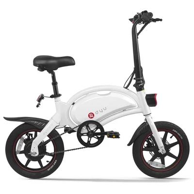 DYU D3+ összecsukható moped elektromos kerékpár - Fehér