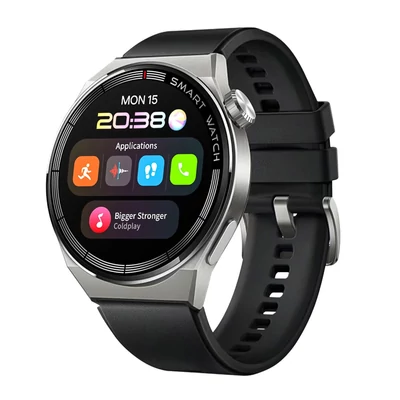 ST5 MAX 1,45 hüvelykes okosóra, vízálló IP67, BT5.0 fitneszkövetővel, MP3 lejátszóval - Ezüst