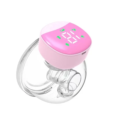 Hordható, kéz nélküli elektromos mellszívó - Pink