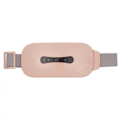 Hordozható menstruációs fűtőbetét vezeték nélküli USB-kábel 3 hőfokozattal és 3 vibrációs masszázsmóddal - Pink