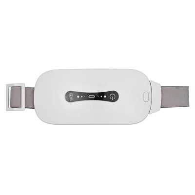 Hordozható menstruációs fűtőbetét vezeték nélküli USB-kábel 3 hőfokozattal és 3 vibrációs masszázsmóddal - Fehér