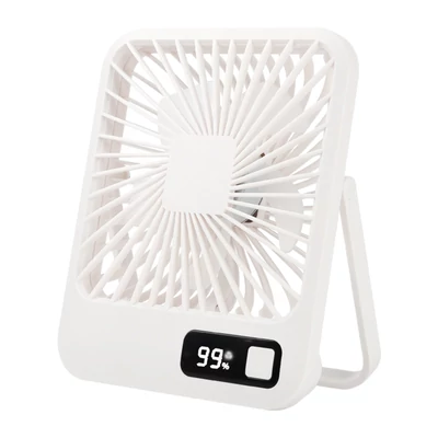 Q3 asztali hordozható 5 szélsebességű, állítható elektromos hűtőventilátor - Fehér