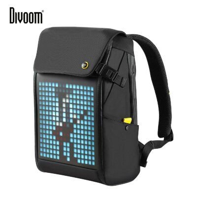Divoom Backpack M LED képernyővel kültéri vízálló unisex hátizsák tevékenységhez, utazáshoz, egynapos kiránduláshoz