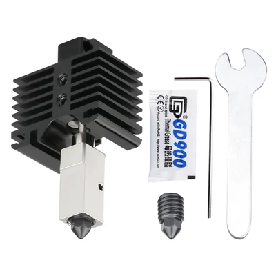 Továbbfejlesztett Hotend készlet bevonattal, réz fűtőblokk, hőtörés, magas hőmérséklet 300 ℃