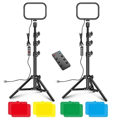 APEXEL APL-FL19 2-csomagos USB LED-es videolámpa fényképezési kitöltőlámpa