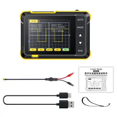 Kézi digitális, 400 V feszültségmérés 200 kHz sávszélesség 2,5 MS/s Valós idejű mintavételezési sebesség 2,8 hüvelykes képernyő, többfunkciós oszcilloszkóp műszer (standard konfiguráció)