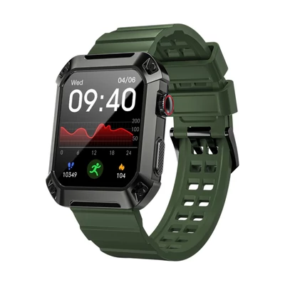 LOKMAT OCEAN 2 PRO okosóra 1,83 hüvelykes IPS teljes érintőképernyős BT hívás Fitneszkövetés intelligens karkötő - Zöld