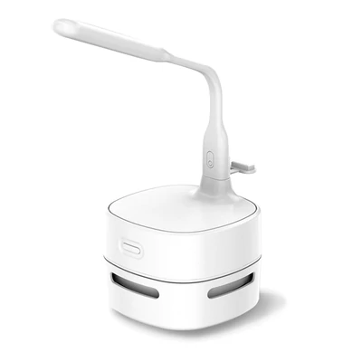 Hordozható vezeték nélküli Mini asztali porszívó USB LED lámpával