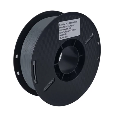 KINGROON 3D nyomtató PLA filament 1 kg 1,75 mm szabvány 1 tekercs - Szürke
