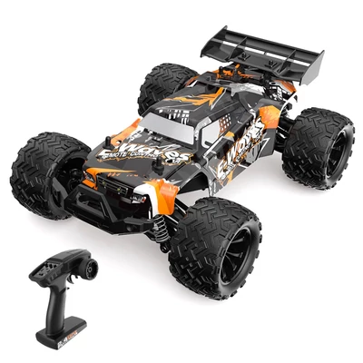 1/14 2.4GHz 45km/h távirányítós autó 4WD mászóautó - Narancs, 2 akkumulátor