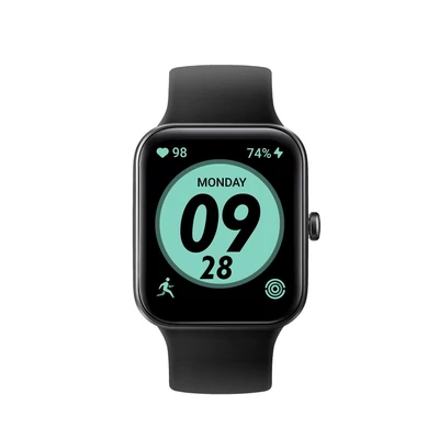 ID207 1,69 hüvelykes TFT-LCD képernyős okosóra fitneszkövető 5 ATM vízállóval - Fekete