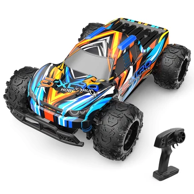 1:22 Teljes léptékű, 2,4 GHz-es távirányítós kisteherautó, 30 km/h, négykerék-hajtás - Sárga, 3 akkumulátor