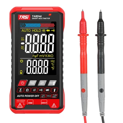 TASI TA804B digitális multiméter professzionális automatikus teszter True RMS multiméter ultravékony intelligens OHM NCV feszültség kapacitás dióda tesztelő automatikus és kézi kettős üzemmód