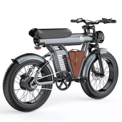 YYG GYL111 20x4 hüvelykes gumiabroncs, 750 W-os elektromos hegyikerékpár pedálasszisztenssel, 20 AH cserélhető akkumulátorral és kerékpártárolóval - Arany
