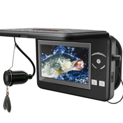 4,3 hüvelykes LCD-kijelzős hordozható víz alatti horgászatra alkalmas halkereső kamera vízálló 720P jeges, tó, tengeri, csónakos horgászathoz