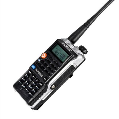 BAOFENG BF-UVB2 Plus kézi interfon kétsávos FM adó-vevő LCD kijelzővel, 128 csatornás kétirányú hosszú kommunikációs hatótávolság - Fekete