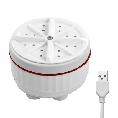 Hordozható mini ultrahangos turbó mosógép USB tápegység tapadókorongokkal