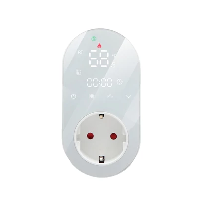 WiFi intelligens LED termosztát csatlakozó 16A tenyésztési inkubációs állandó hőmérsékletű energiatakarékos időzítő aljzat - Fehér