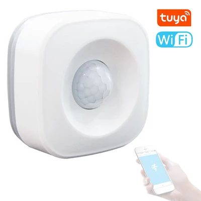 Tuya WiFi PIR mozgásérzékelő riasztó 2,4 GHz vezeték nélküli emberi test infravörös érzékelő 120° széles látószögű