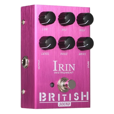 IRIN Mini VOX AC30 hangszórószimulátor gitár effekt pedál – brit hang (lila)