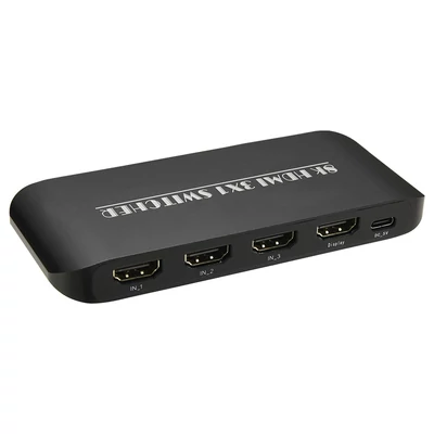 HDMI 2.1 kapcsoló 3 az 1-ben 3 port infravörös távirányító támogatással 8K 60Hz 4K 120Hz HDCP 2.3 Xbox PS4 PS5 UHD TV monitor projektor vezetékes asztali vezérlővel