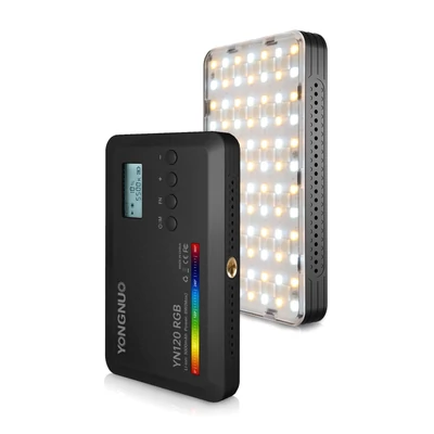 YONGNUO YN120 8W RGB fényképező lámpa Kétszínű LED lámpa zseb Vlog lámpa
