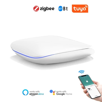 Tuya Zigbee BT Gateway Hub Intelligens háztartási automatizálás Zigbee eszközökhöz Smartphone APP Remote Control Gateway Kompatibilis az Amazon Alexa Google Home programmal