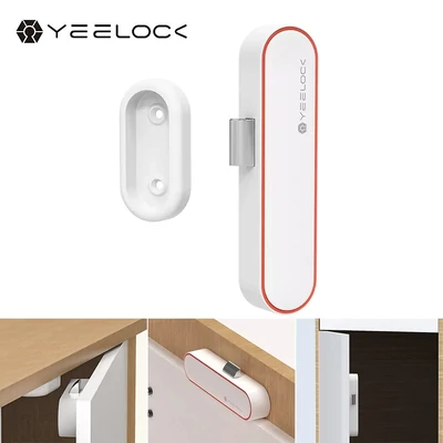 YEELOCK Smart Drawer Lock E Kulcsnélküli zár BT APP menedzsment Lopásgátló Gyermekbiztonság