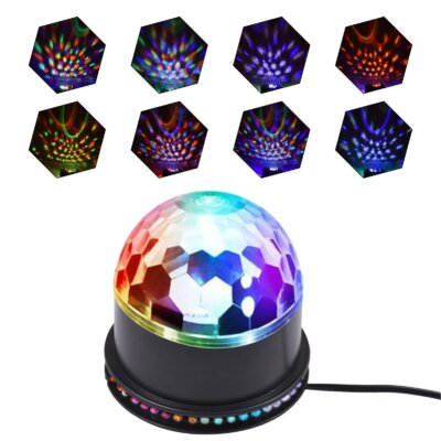 Mini Disco Light színes színpadi fény diszkó golyós lámpa