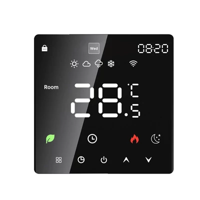 LCD kijelző intelligens hőmérséklet-szabályozó elektromos vízmelegítő készülék termosztát heti programozható funkcióval