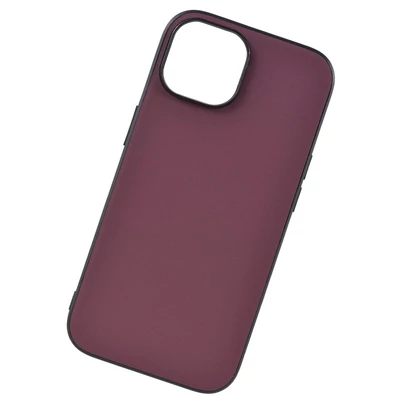 Az iPhone 15 vékony tokhoz tervezve, 6,2 hüvelykes műbőr anyagból - Lila, stílus 1